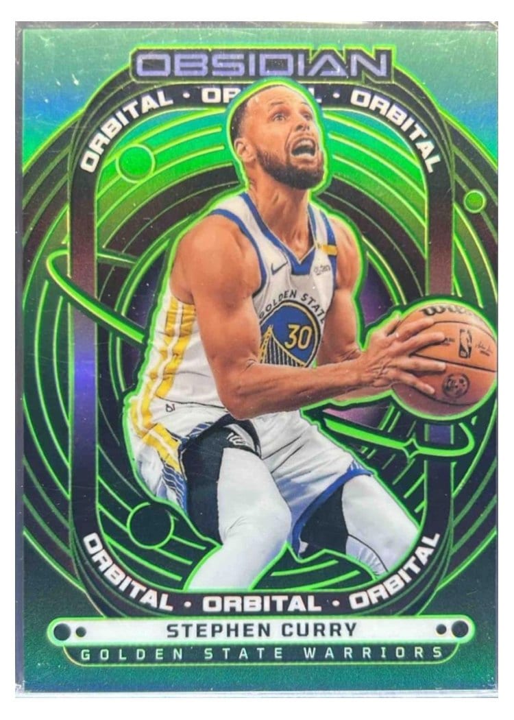 2024-25 Panini Obsidian Orbital Stephen Curry #9 card