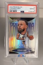 2024-25 Panini Prizm Black Prizmania Stephen Curry #4 card
