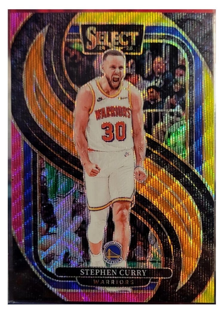 2024-25 Panini Select Base Set Stephen Curry Multi Wave Prizm #143 card