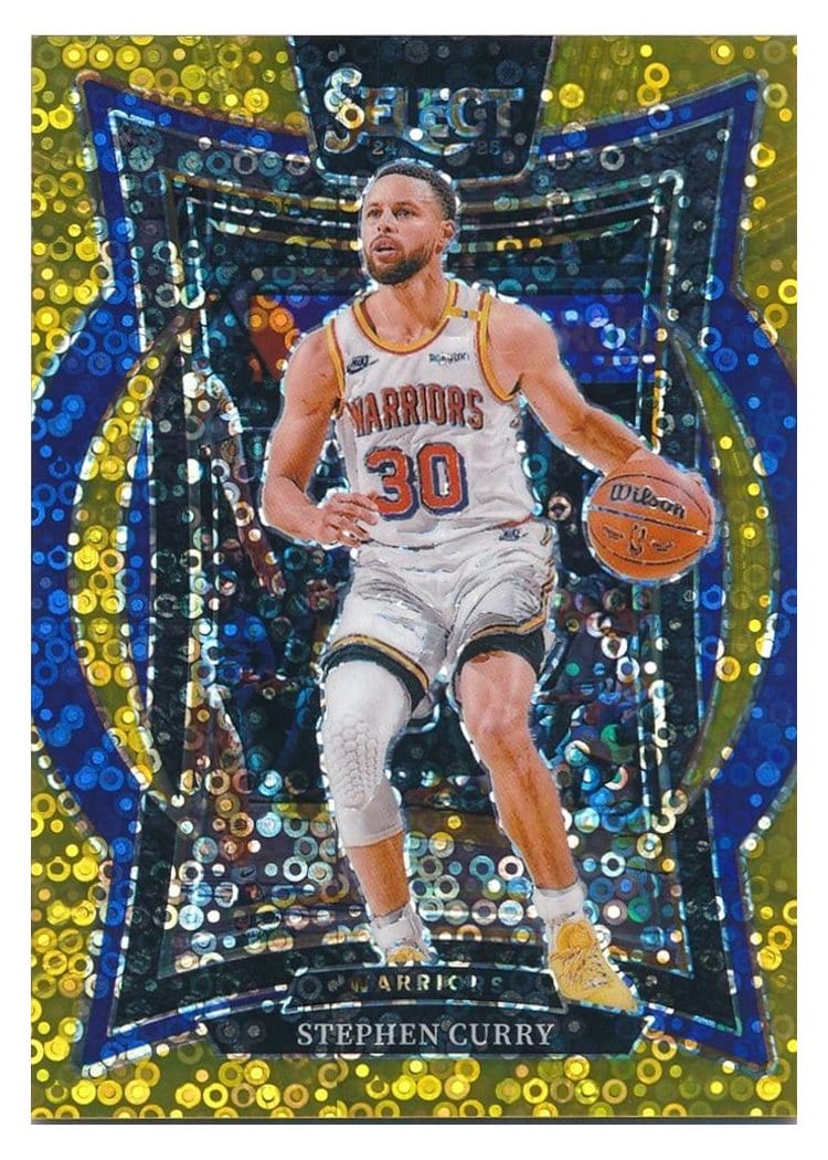 2024 Panini Select Stephen Curry Gold Disco Prizm #7 card