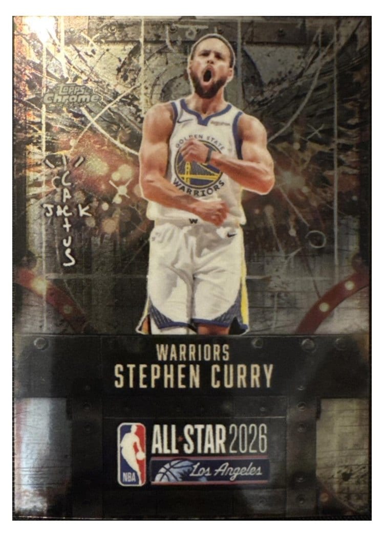 2025-26 Topps Chrome Cactus Jack X NBA All-Star Game Base Set ASG Stephen Curry #18 card