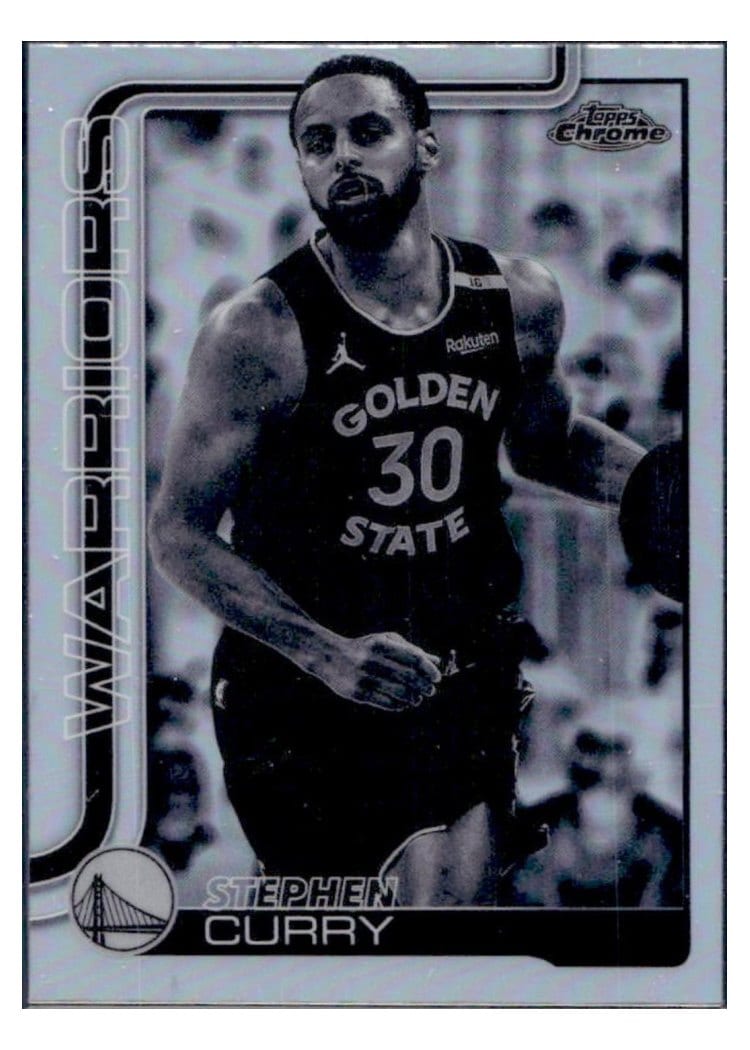 2025 Topps Chrome Stephen Curry #201 card