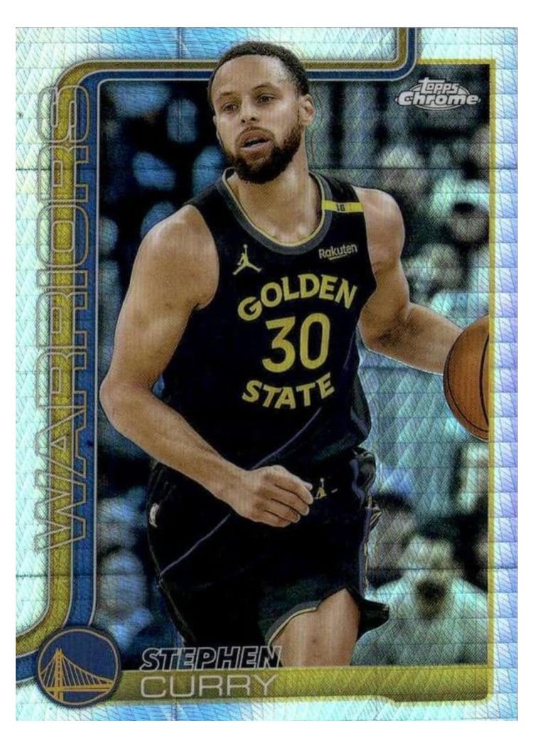 2025 Topps Chrome Stephen Curry #201 card