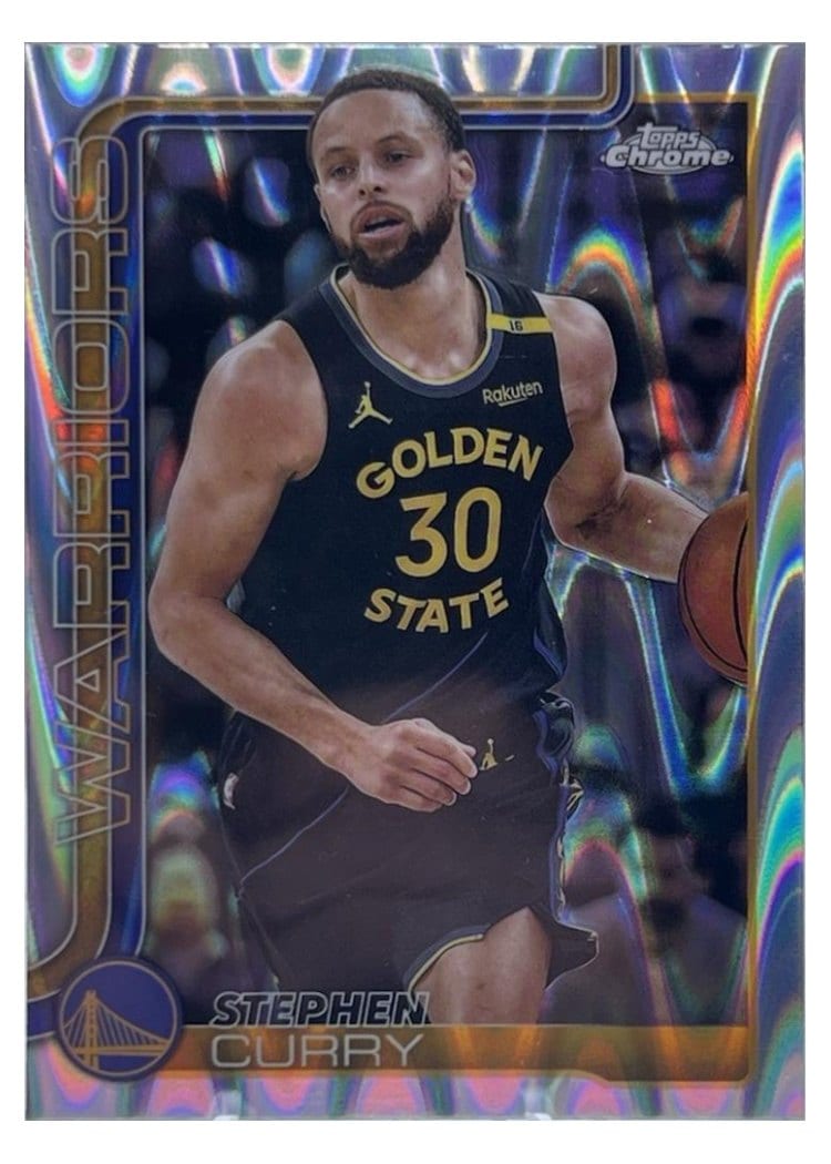 2025 Topps Chrome Stephen Curry #201 card