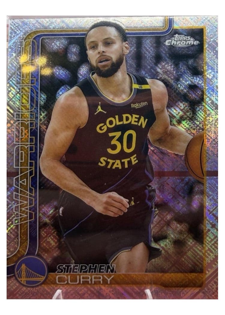2025 Topps Chrome Stephen Curry #201 card