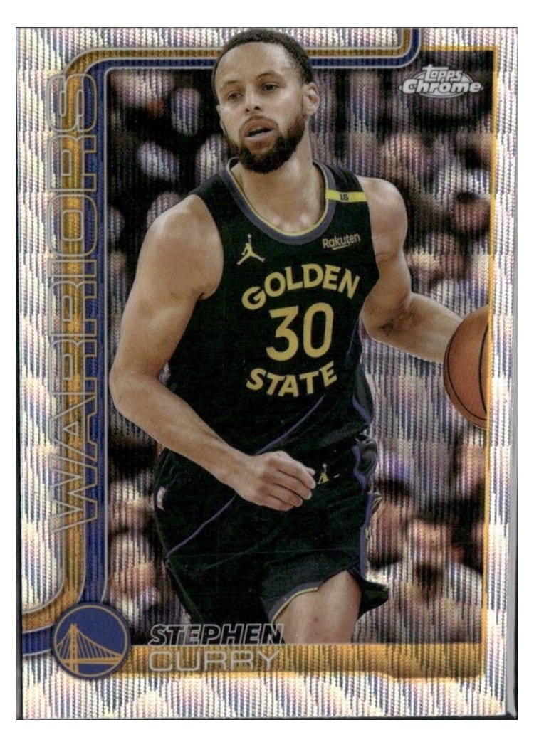 2025 Topps Chrome Stephen Curry #201 card
