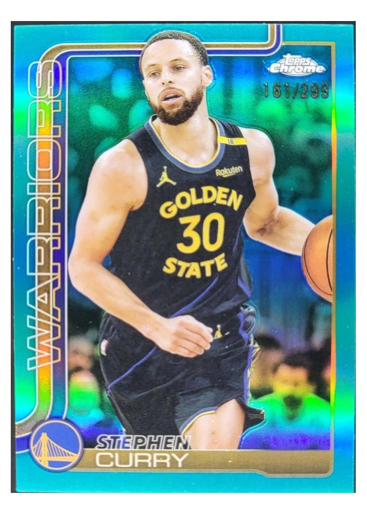 2025 Topps Chrome Stephen Curry #201 card