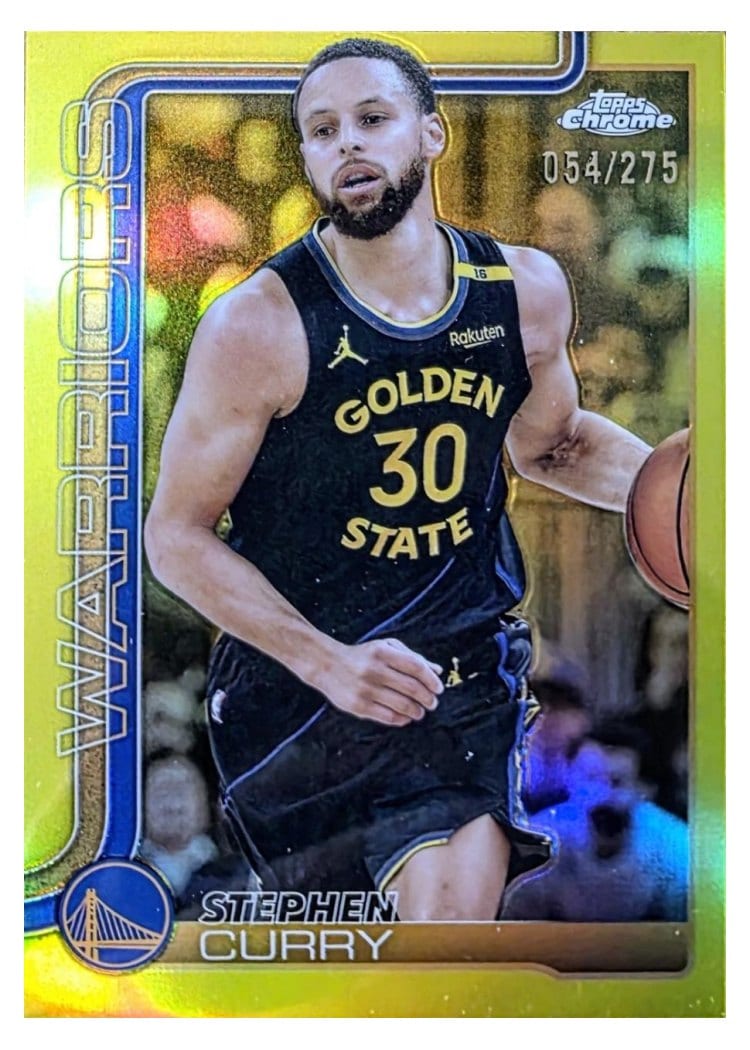 2025 Topps Chrome Stephen Curry #201 card