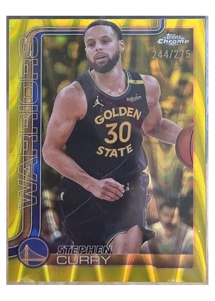 2025 Topps Chrome Stephen Curry #201 card