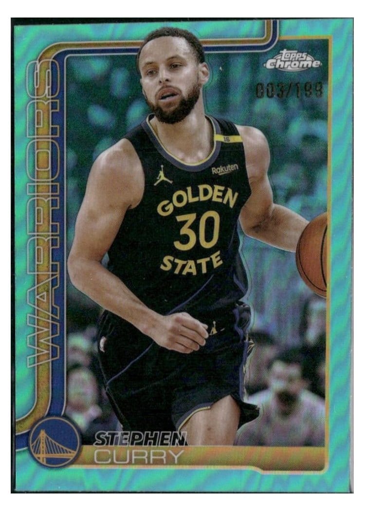 2025 Topps Chrome Stephen Curry #201 card
