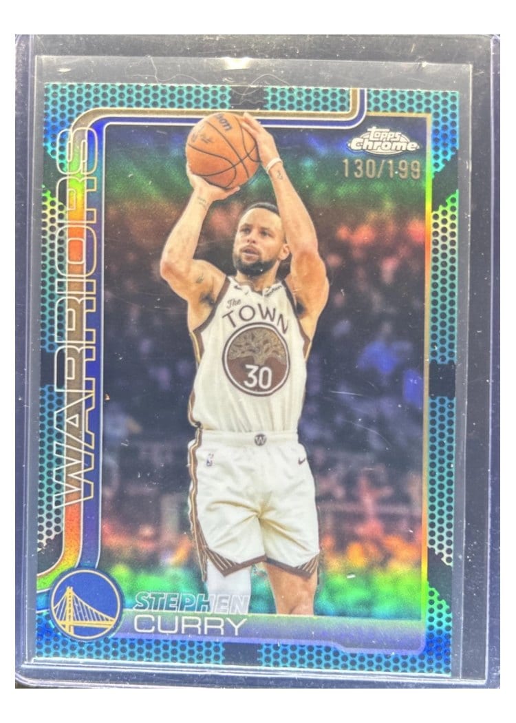 2025 Topps Chrome Stephen Curry #201 card