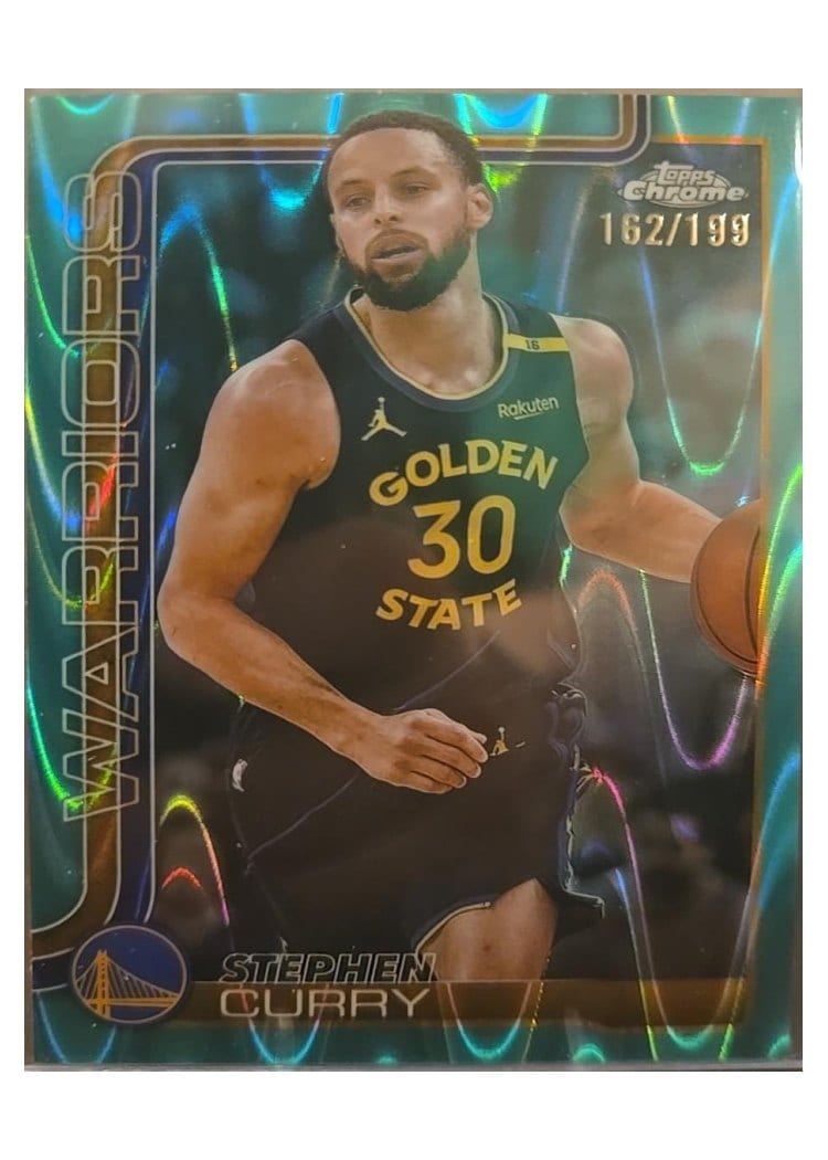 2025 Topps Chrome Stephen Curry #201 card