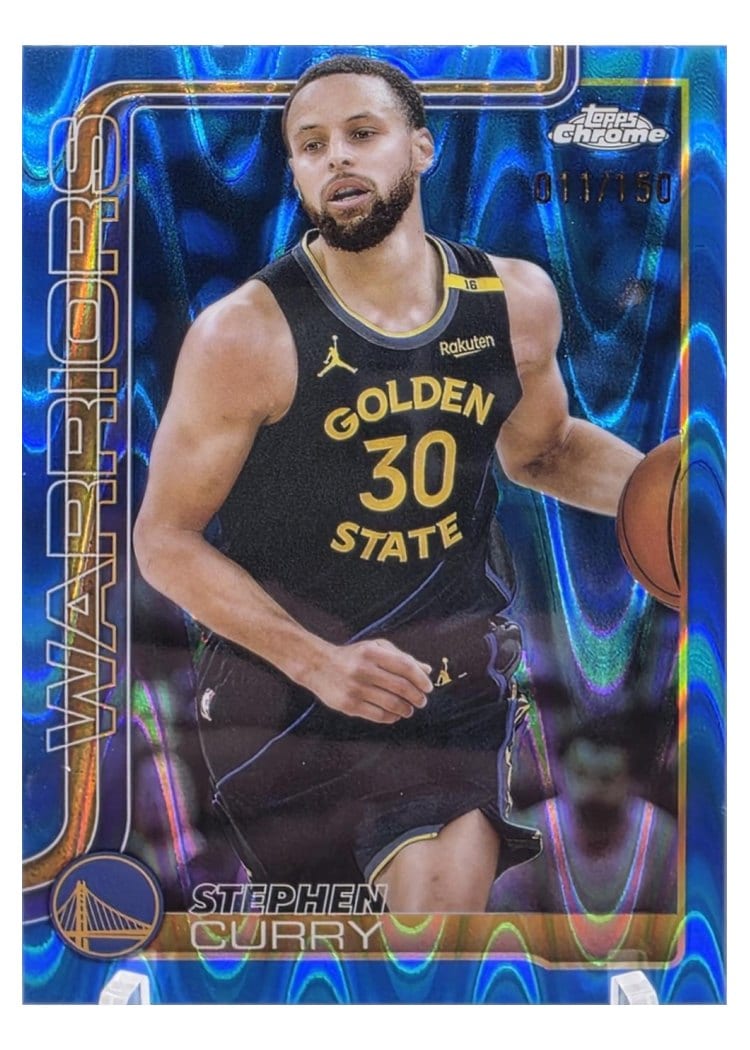 2025 Topps Chrome Stephen Curry #201 card