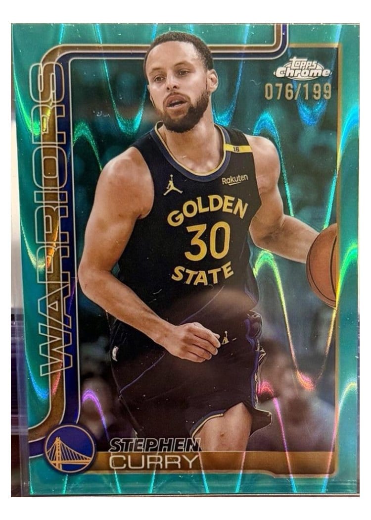 2025 Topps Chrome Stephen Curry #201 card