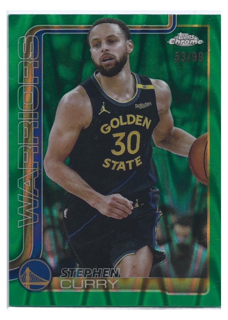 2025 Topps Chrome Stephen Curry #201 card