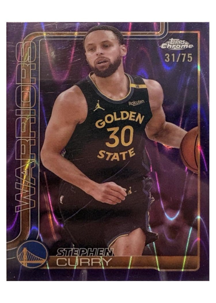 2025 Topps Chrome Stephen Curry #201 card