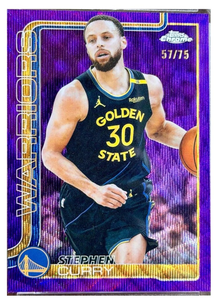 2025 Topps Chrome Stephen Curry #201 card