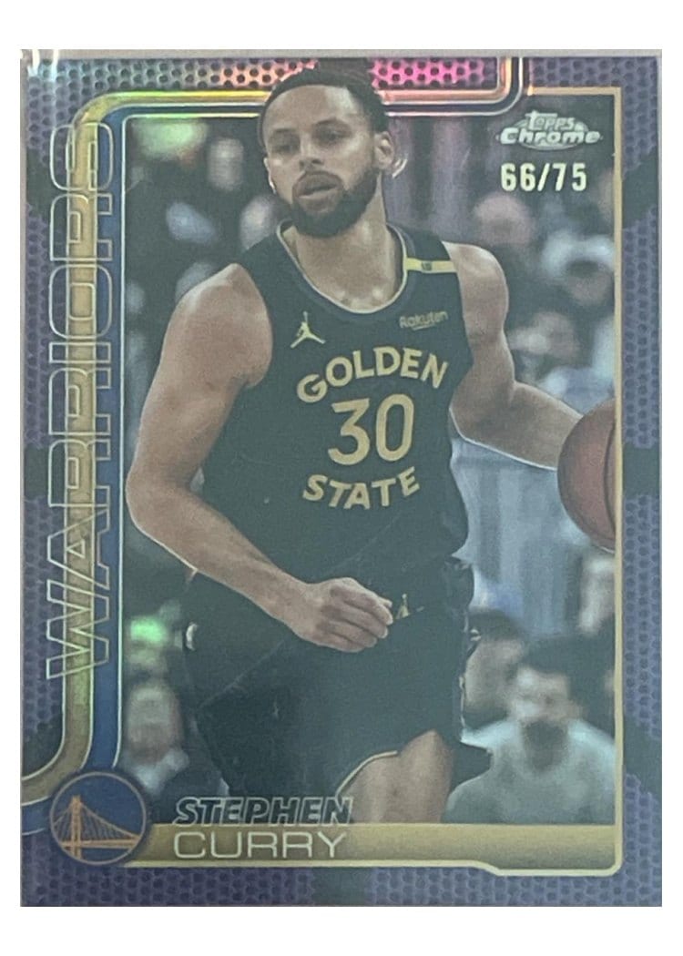2025 Topps Chrome Stephen Curry #201 card
