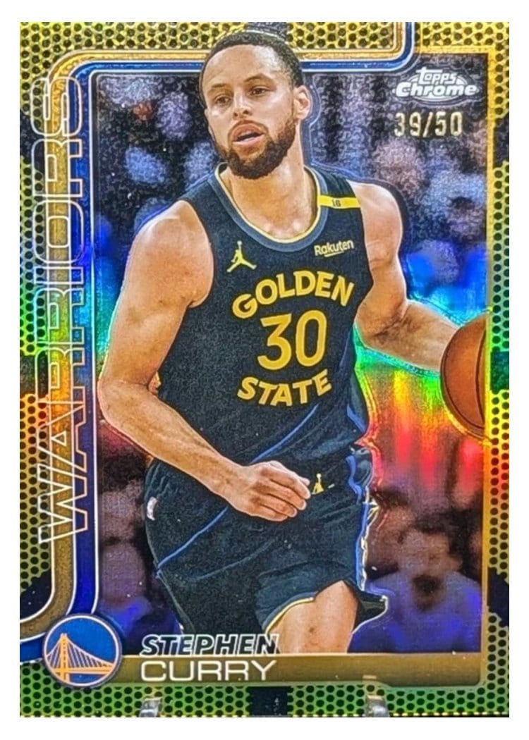 2025 Topps Chrome Stephen Curry #201 card