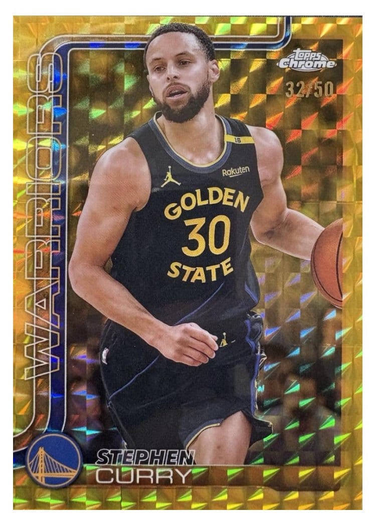 2025 Topps Chrome Stephen Curry #201 card