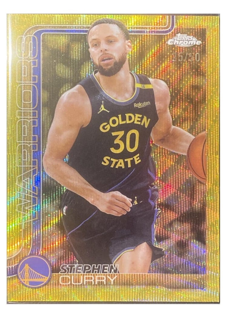 2025 Topps Chrome Stephen Curry #201 card