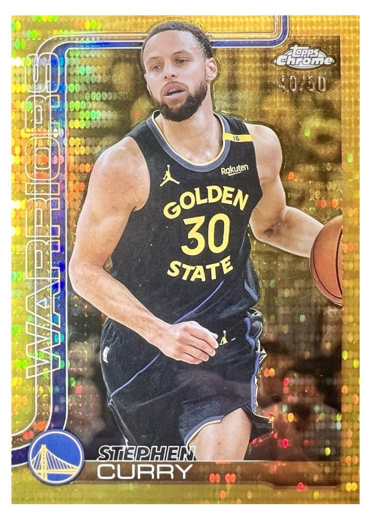2025 Topps Chrome Stephen Curry #201 card