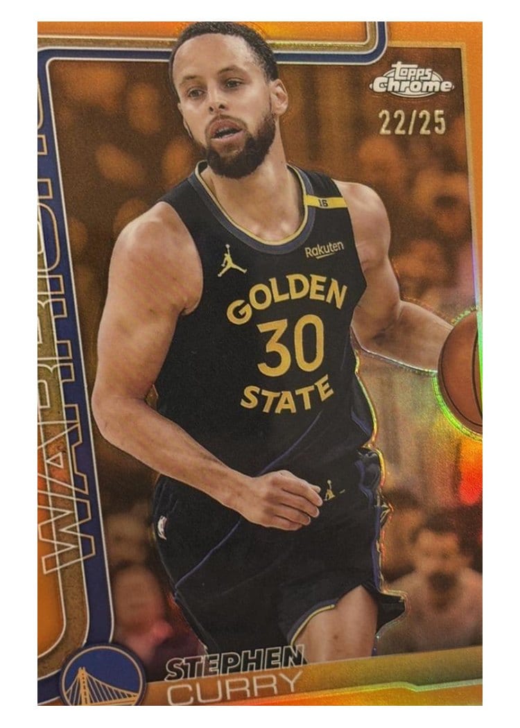 2025 Topps Chrome Stephen Curry #201 card
