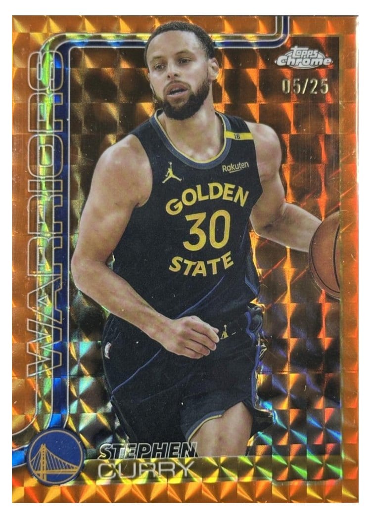 2025 Topps Chrome Stephen Curry #201 card
