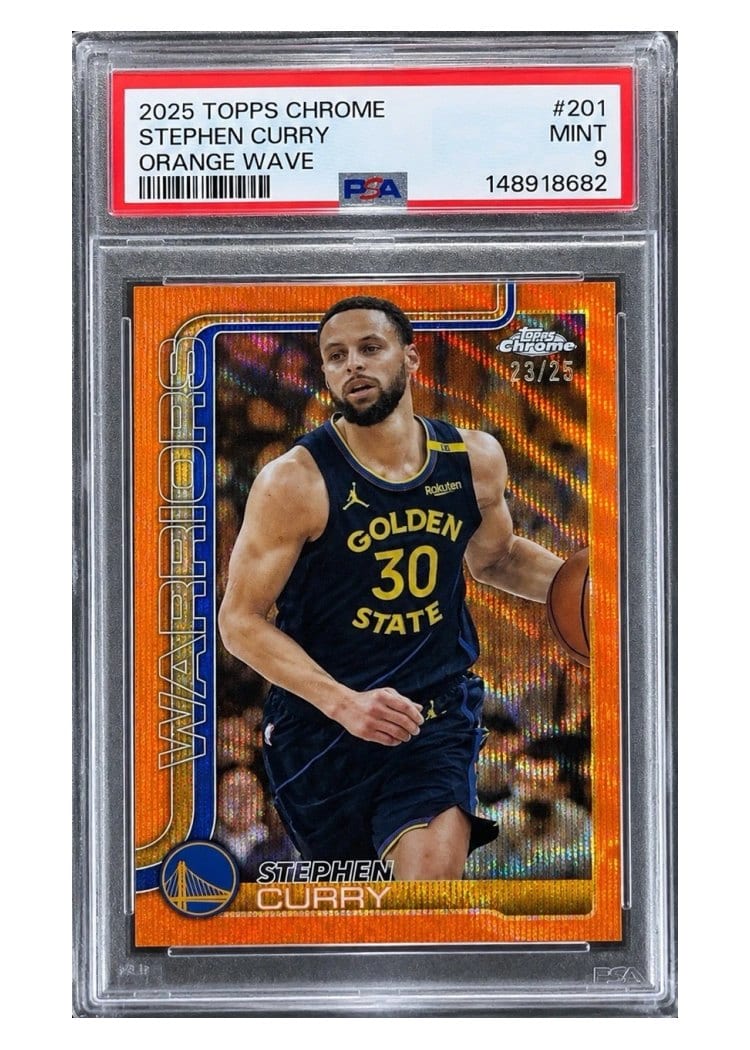 2025 Topps Chrome Stephen Curry #201 card
