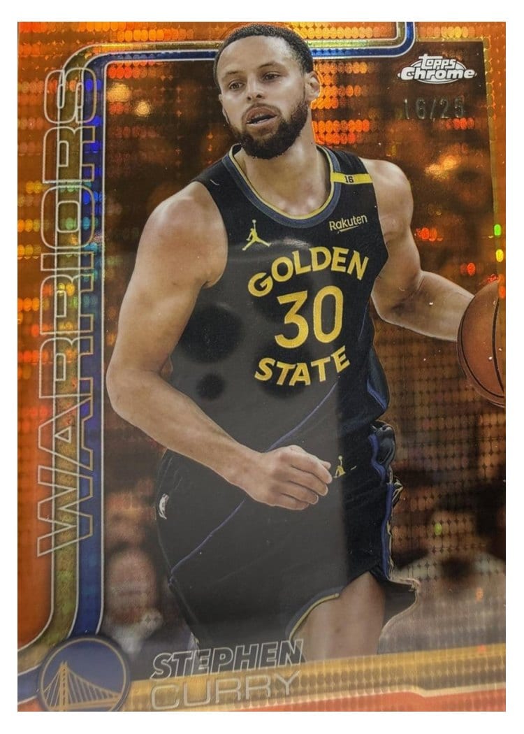 2025 Topps Chrome Stephen Curry #201 card