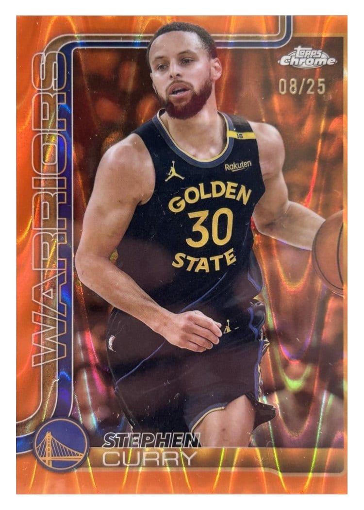 2025 Topps Chrome Stephen Curry #201 card