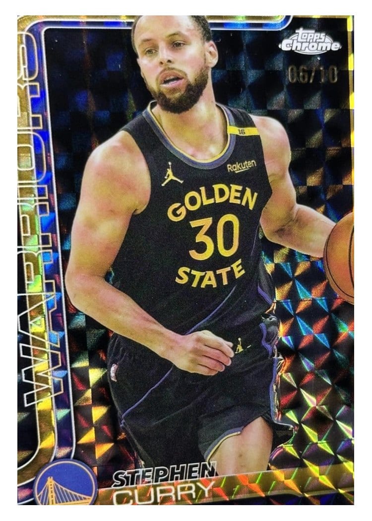 2025 Topps Chrome Stephen Curry #201 card