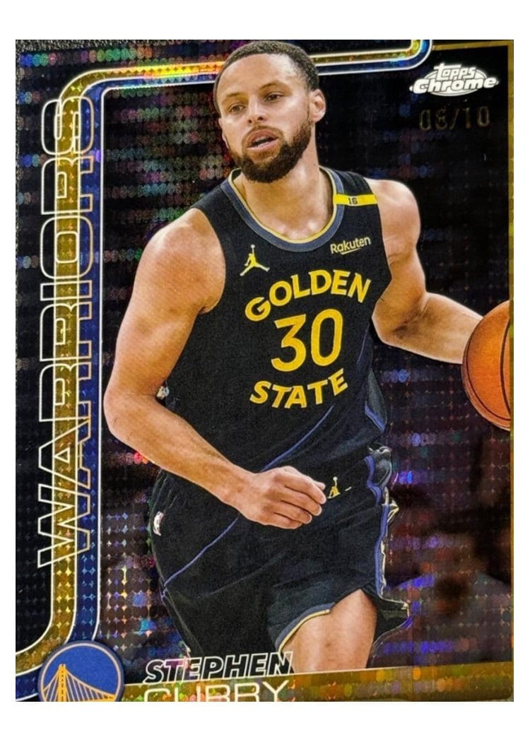 2025 Topps Chrome Stephen Curry #201 card