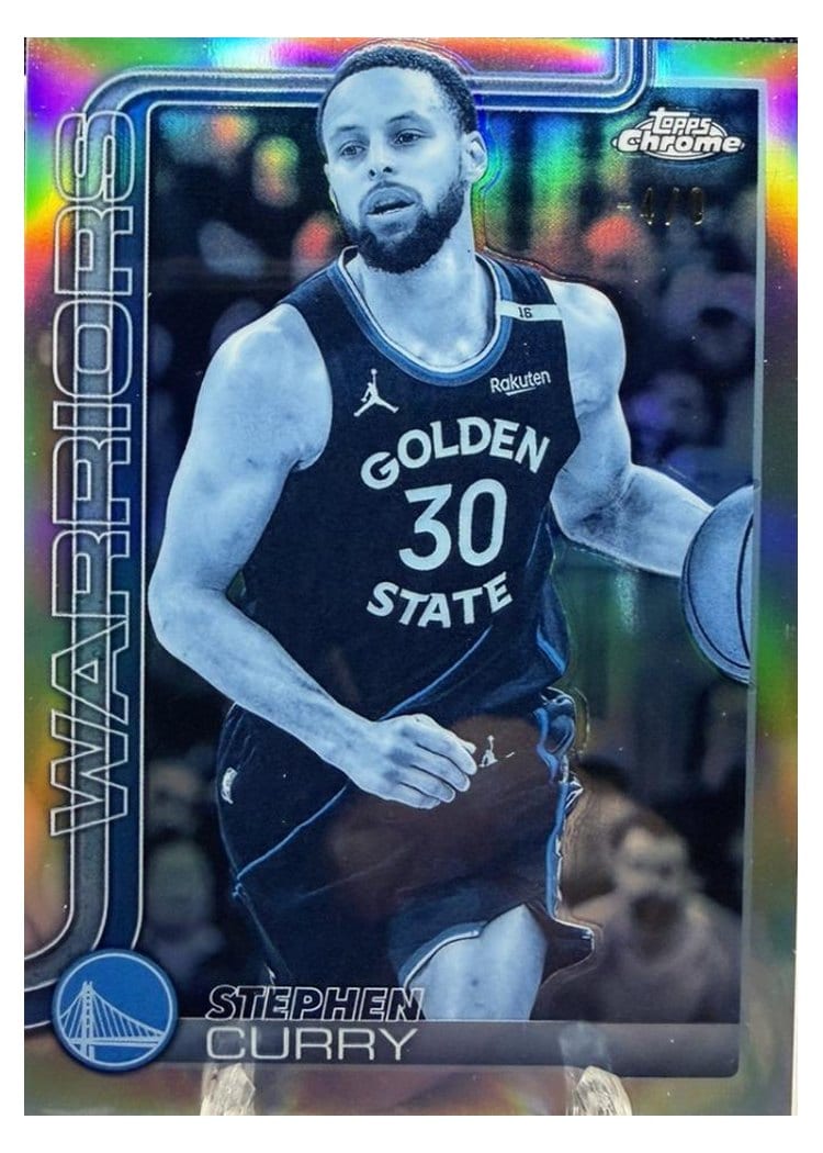 2025 Topps Chrome Stephen Curry #201 card