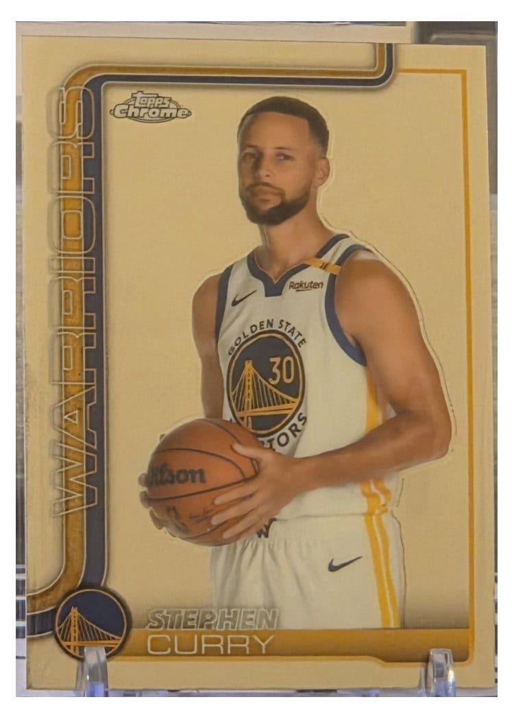 2025 Topps Chrome Stephen Curry Image Variation #201 card