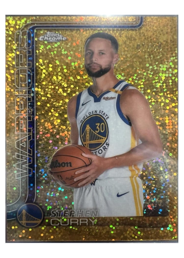 2025 Topps Chrome Stephen Curry #201 card