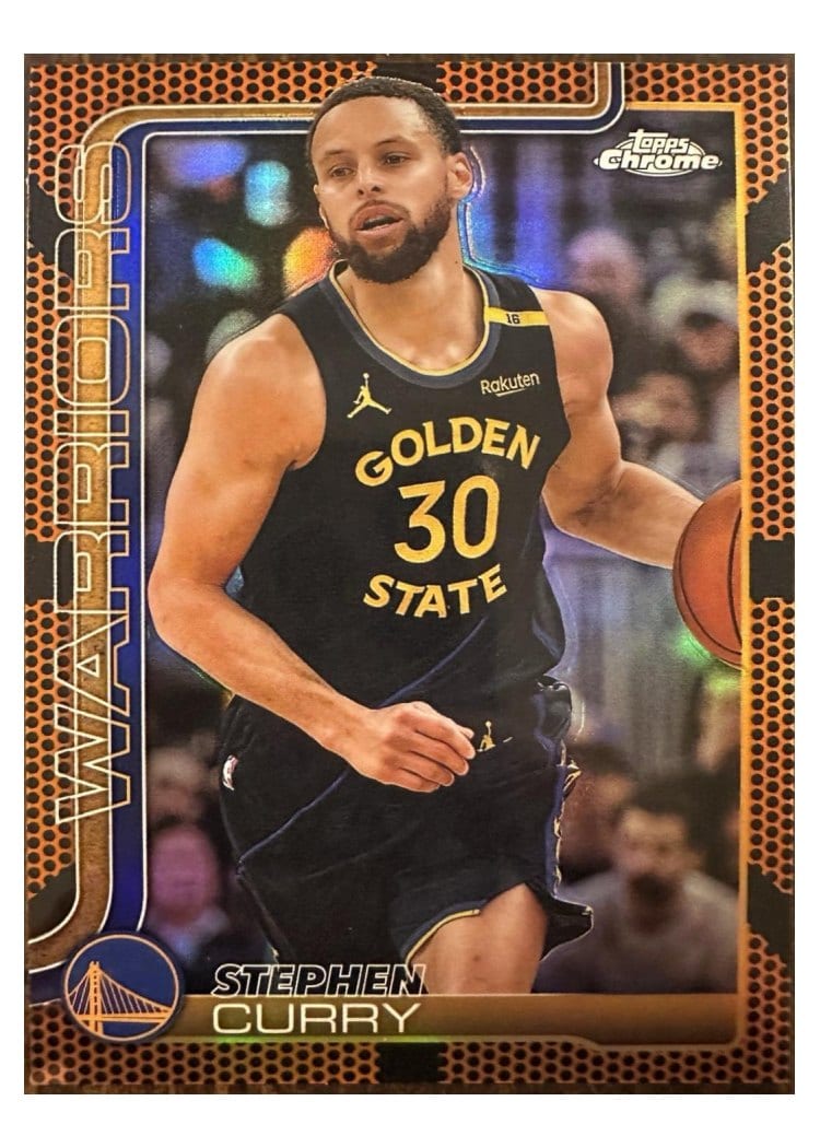 2025 Topps Chrome Stephen Curry #201 card