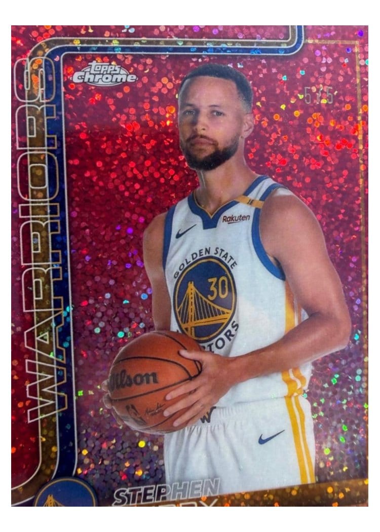 2025 Topps Chrome Stephen Curry #201 card