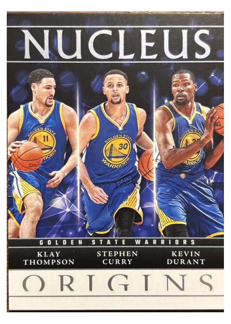 2024-25 Panini Origins Nucleus Set Stephen Curry/Kevin Durant/Klay Thompson #25 card