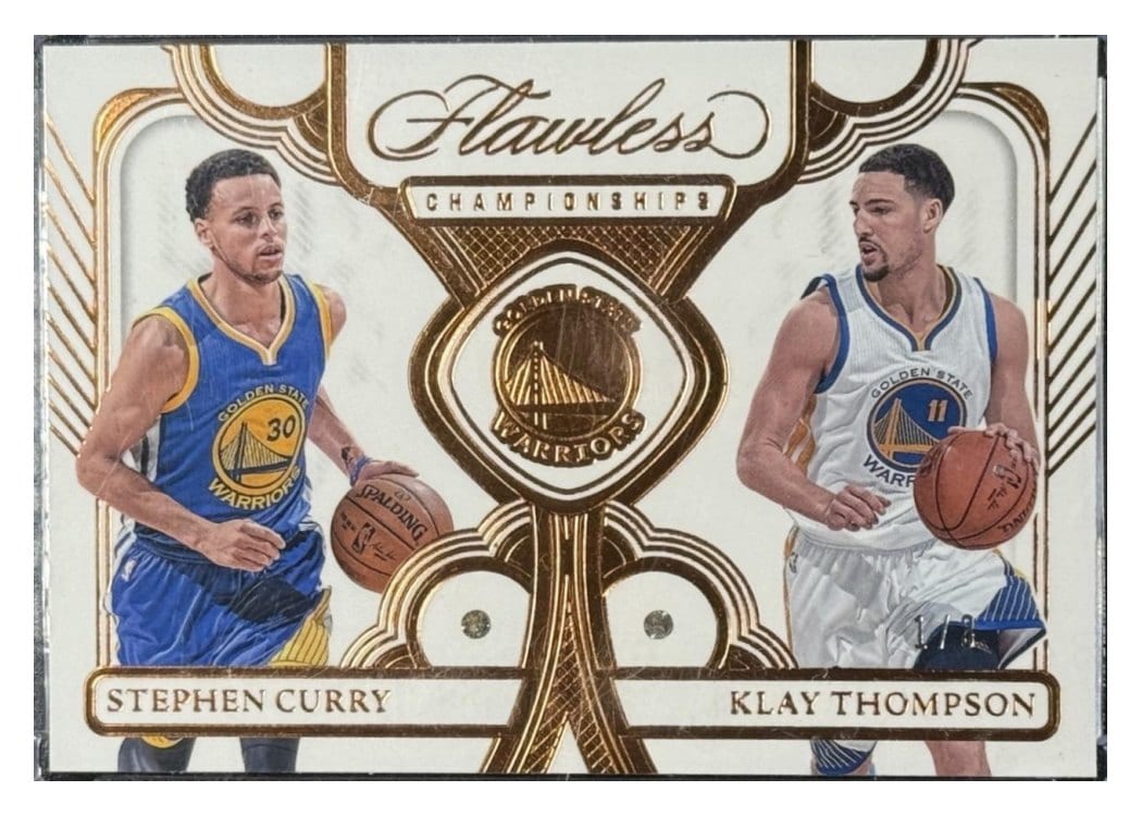 2023-24 Panini Flawless Flawless Championships Stephen Curry/Klay Thompson #166 card