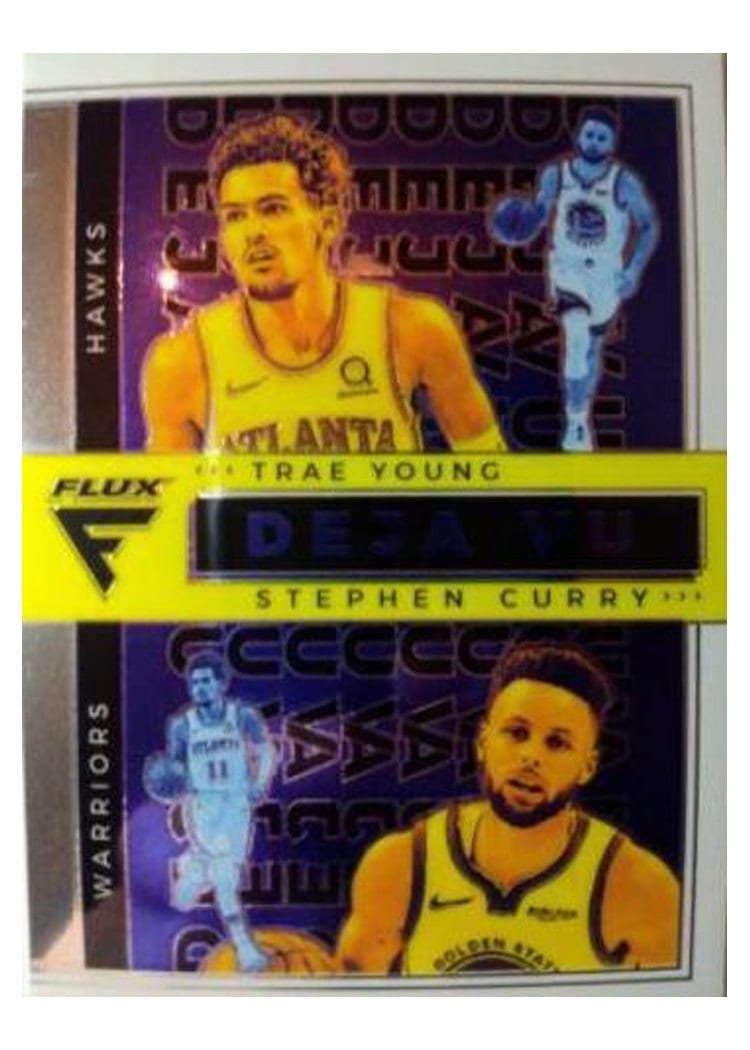 2020-21 Panini Flux Deja Vu Stephen Curry / Trae Young #16 card