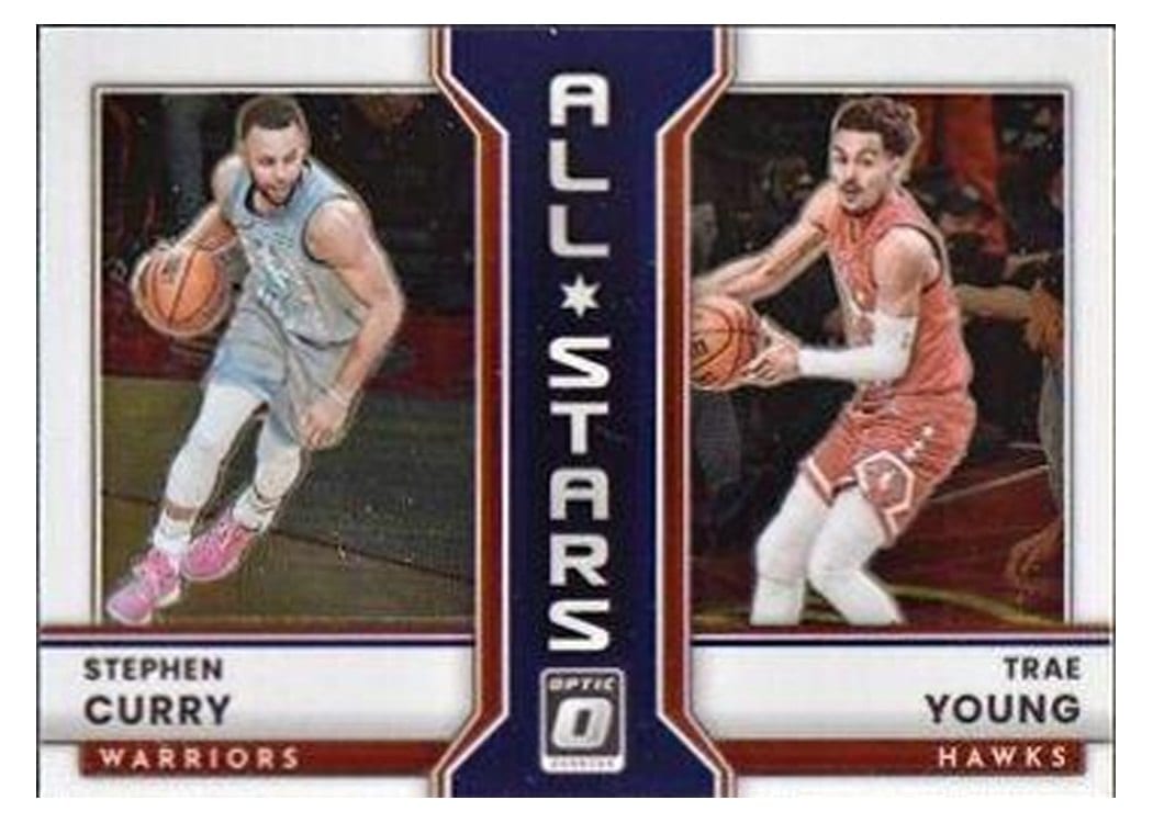 2022-23 Donruss Optic All-Stars Stephen Curry / Trae Young #2 card