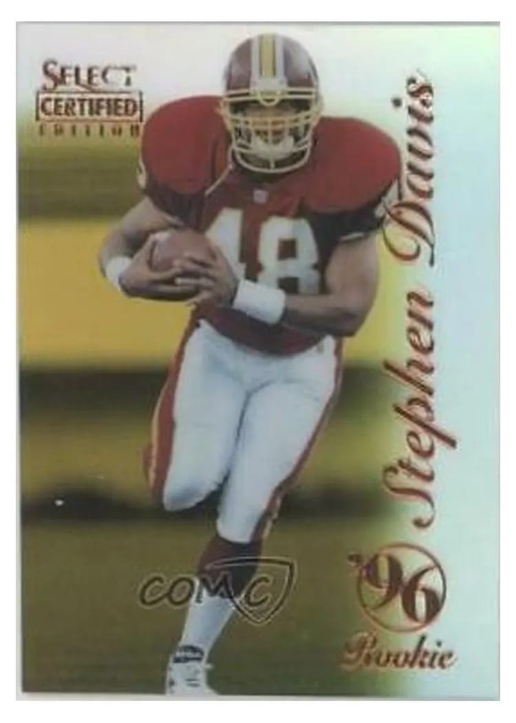 1996 Select Certified Stephen Davis #92 card