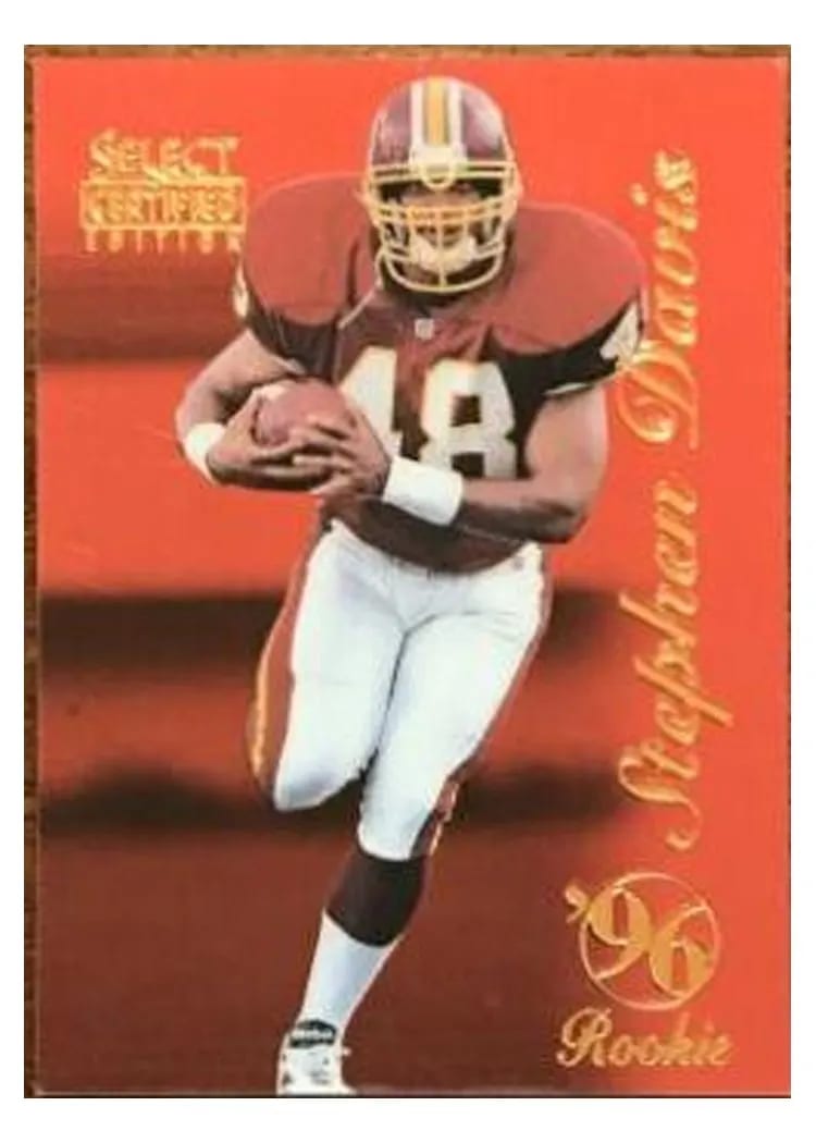 1996 Select Certified Stephen Davis #92 card