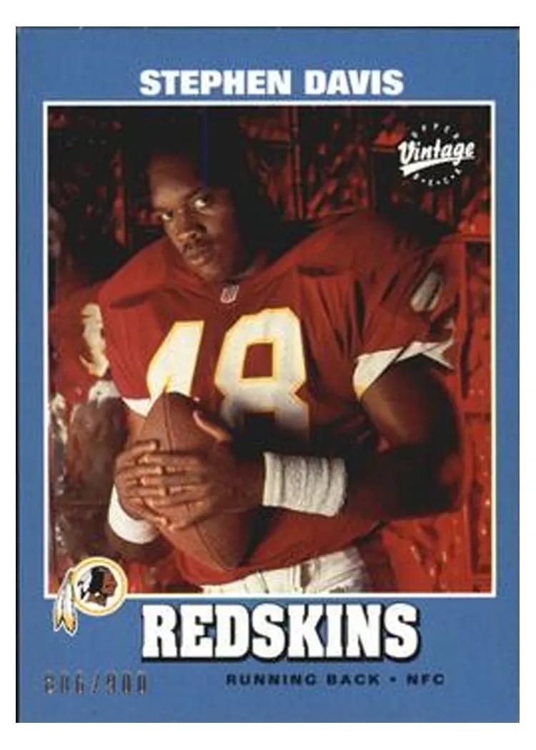 2000 Upper Deck Vintage Preview Stephen Davis #89 card