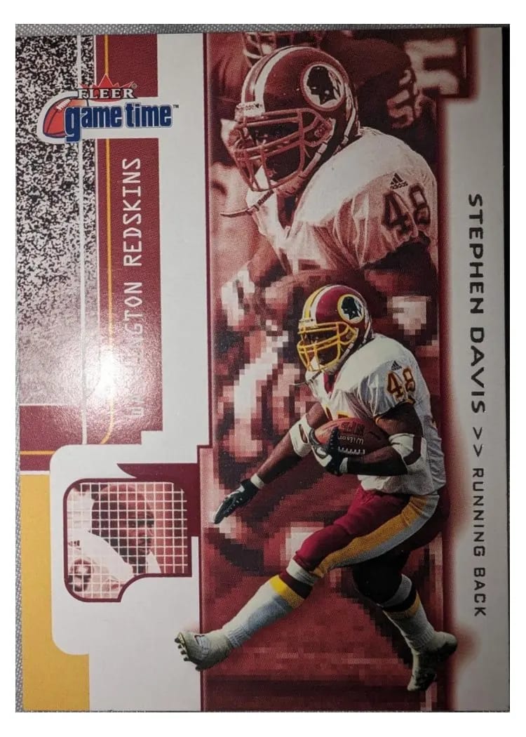 2001 Fleer Game Time Stephen Davis #75 card