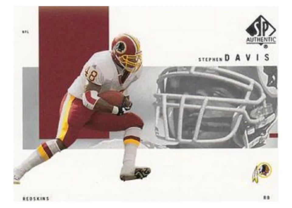 2001 SP Authentic Stephen Davis #90 card
