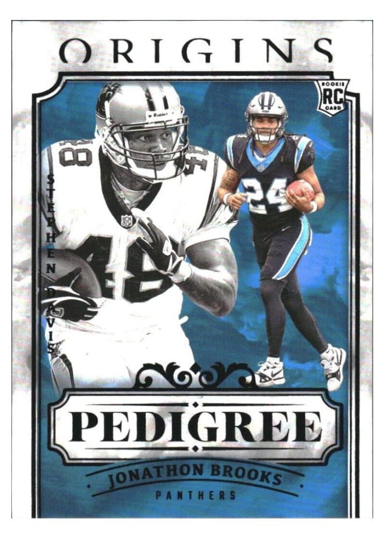 2024 Panini Origins Pedigree Stephen Davis / Jonathon Brooks #17 card
