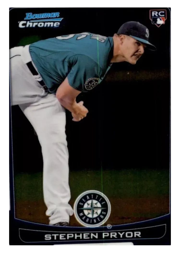 2012 Bowman Chrome Draft Stephen Pryor #28 card