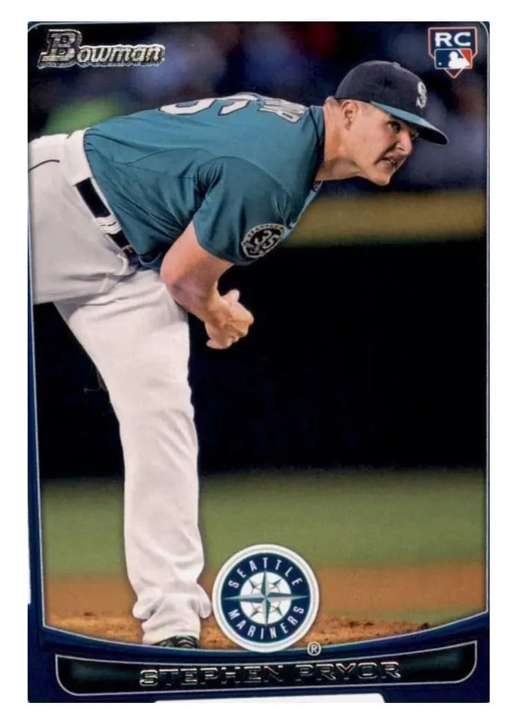2012 Bowman Draft Stephen Pryor #28 card